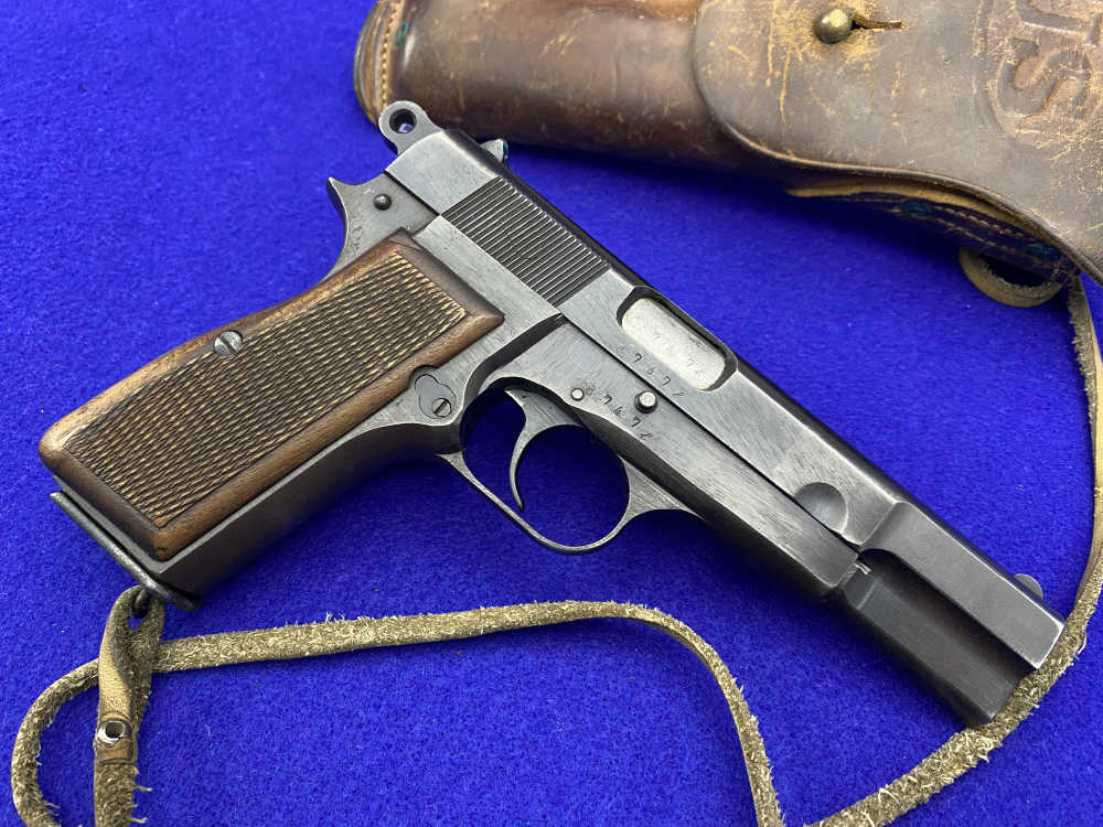 Early German Browning Hi-Power 9mm 4.7" *LOW FOUR DIGIT SERIAL NUMBER*-img-12