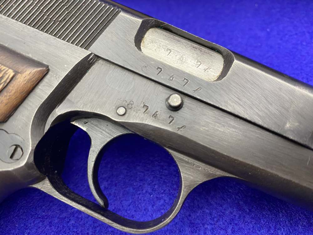 Early German Browning Hi-Power 9mm 4.7" *LOW FOUR DIGIT SERIAL NUMBER*-img-18