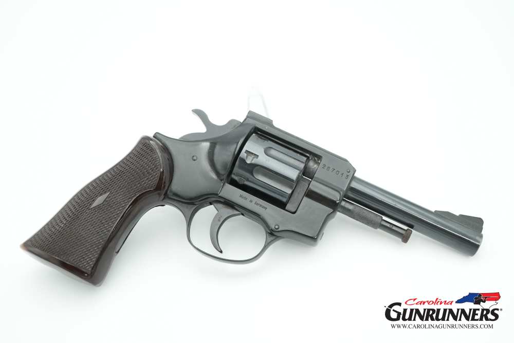 German HW5 Revolver .22 LR 4" Barrel Blued Checkered Grips-img-12