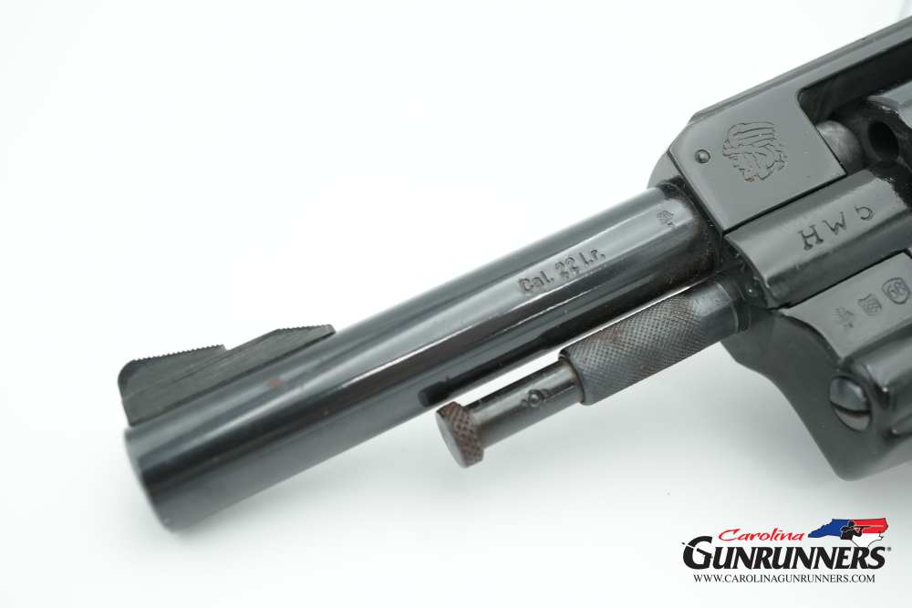 German HW5 Revolver .22 LR 4" Barrel Blued Checkered Grips-img-2