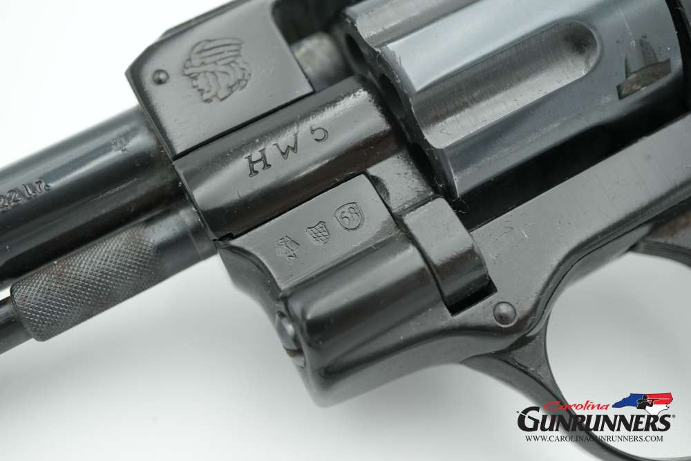 German HW5 Revolver .22 LR 4" Barrel Blued Checkered Grips-img-8
