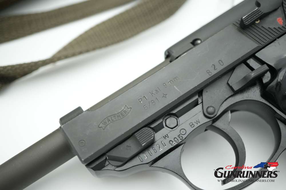 Walther P1 German Semi-Automatic Pistol 9mm 5" Barrel Parkerized 6 Mags-img-9