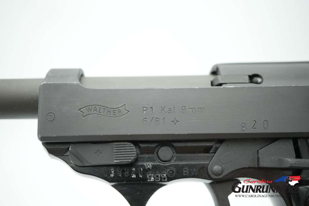 Walther P1 German Semi-Automatic Pistol 9mm 5" Barrel Parkerized 6 Mags-img-32
