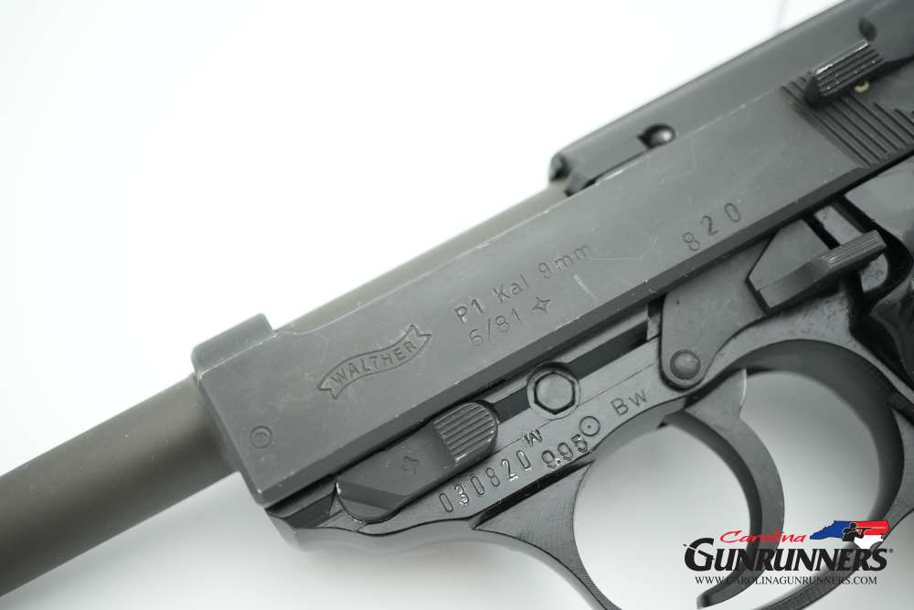 Walther P1 German Semi-Automatic Pistol 9mm 5" Barrel Parkerized 6 Mags-img-15
