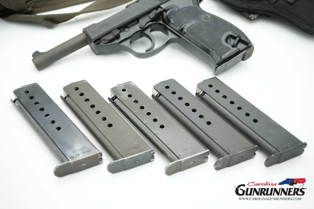 Walther P1 German Semi-Automatic Pistol 9mm 5" Barrel Parkerized 6 Mags-img-1