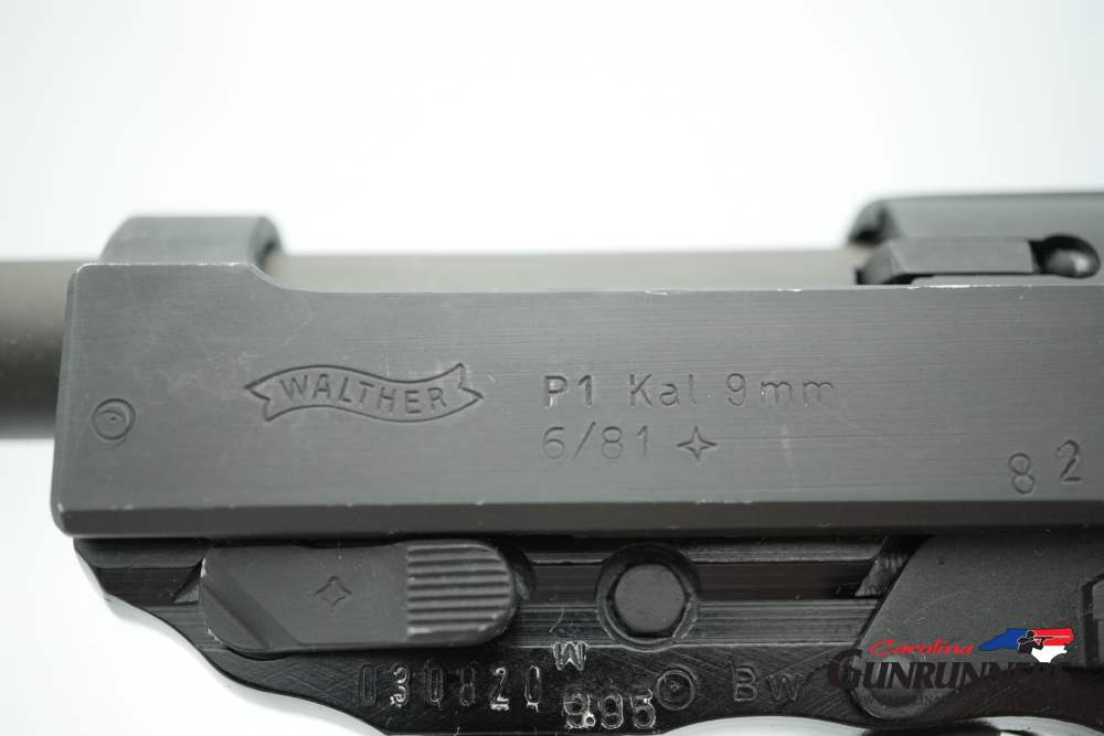 Walther P1 German Semi-Automatic Pistol 9mm 5" Barrel Parkerized 6 Mags-img-34