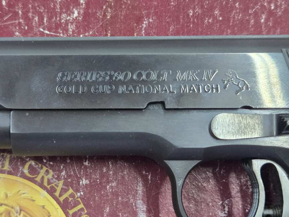Colt 1911 Mkiv gold cup national match series 80 mfg 1990-img-1