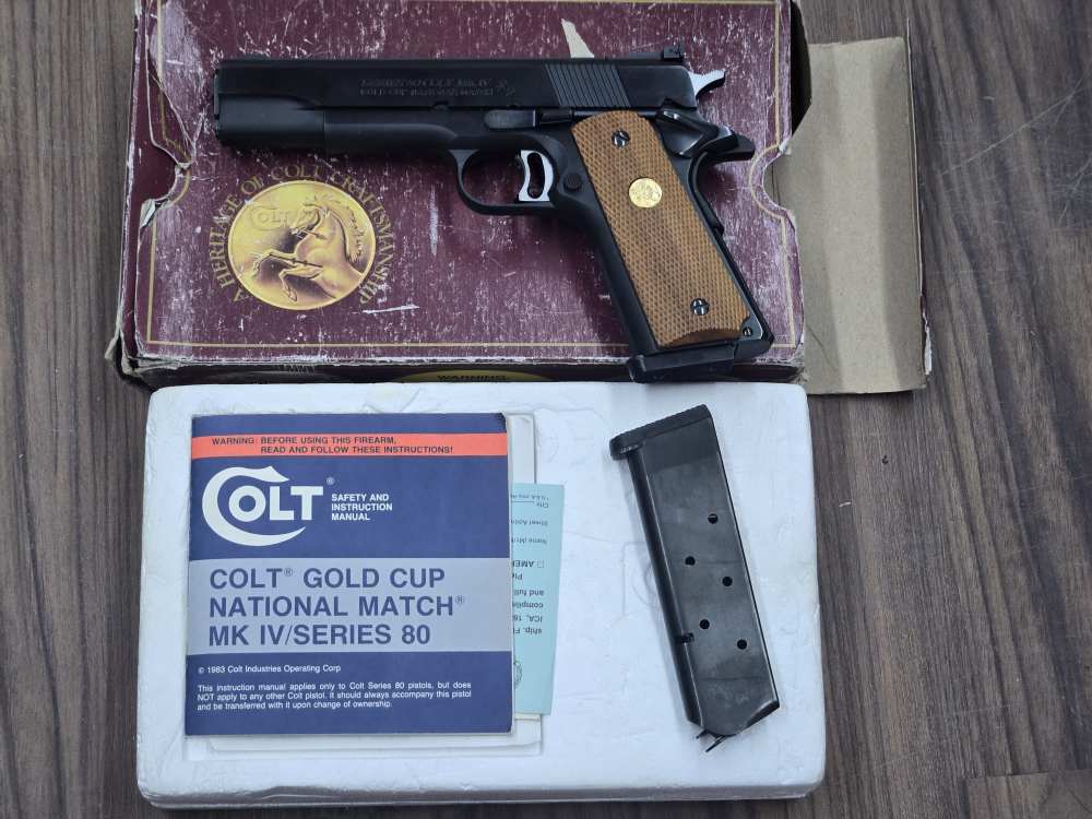 Colt 1911 Mkiv gold cup national match series 80 mfg 1990-img-0