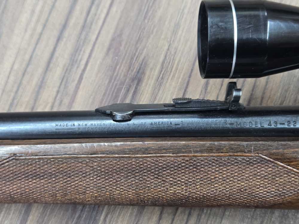 Winchester model 43 22 hornet mfg 1948 1st year of production-img-6