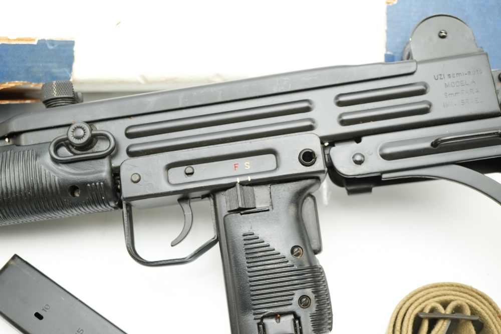 1980 IMI Israel UZI Model A Semi Auto Carbine 9mm 16" Barrel Original Box -img-4