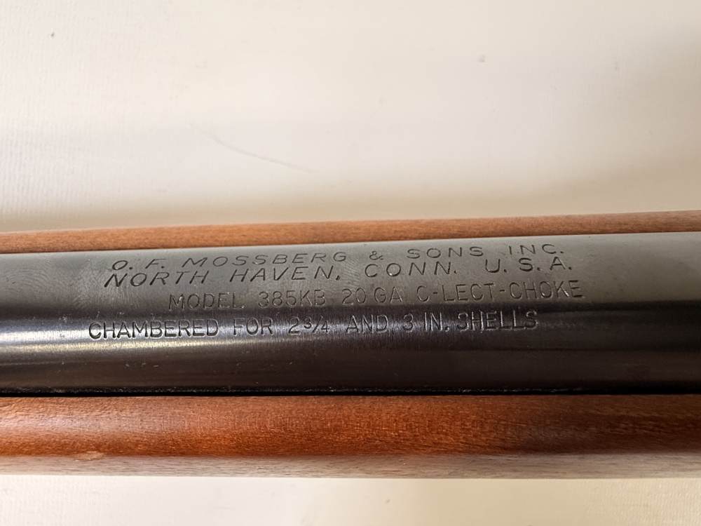 Vintage Mossberg Model 385KB 20 Ga Bolt-Action Shotgun – C-Lect-Choke C&R-img-8