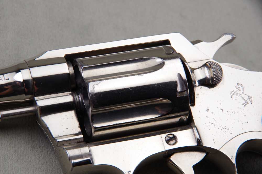 Extremely Rare 1926 Colt Pre-Detective Special 2'' Nickel w/ Factory Letter-img-7