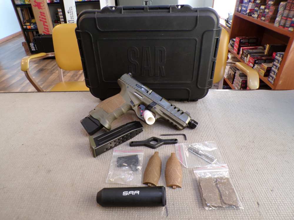 Sarsilmaz SAR9 SOCOM 9mm Luger 21+1 5.20" Black Threaded Barrel SAR9SOCOMOD-img-0