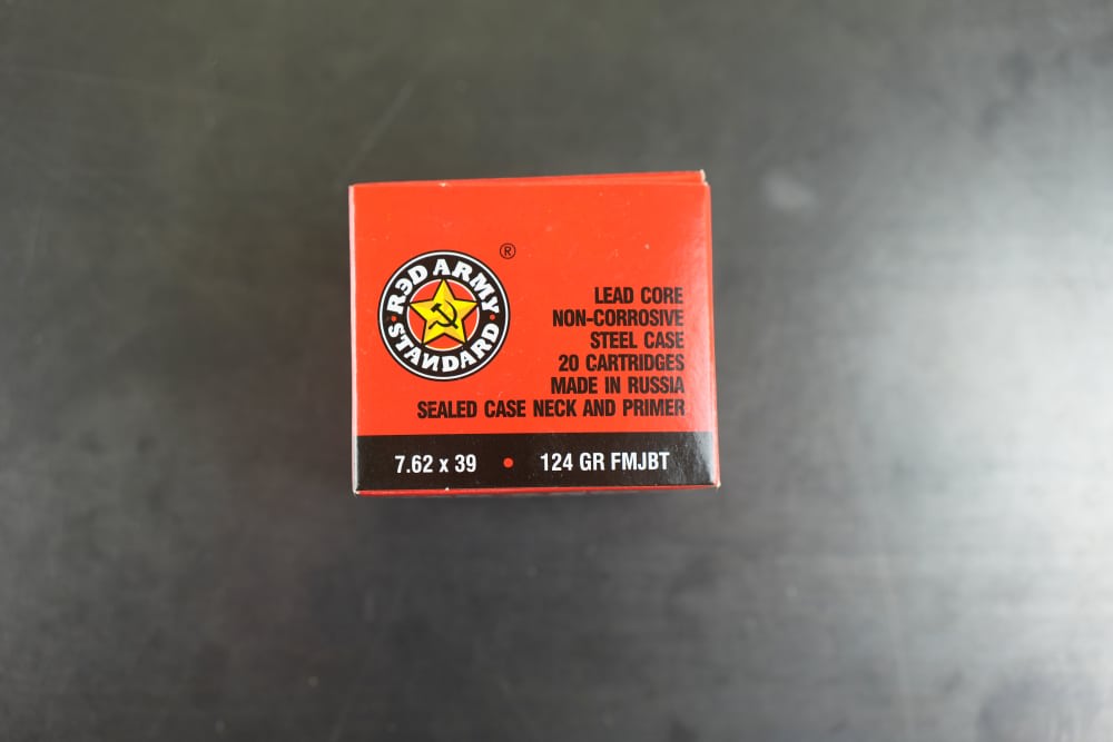 Red Army Standard 7.62x39mm – 124 Grain FMJBT – 420 Rounds - 21 Boxes-img-1