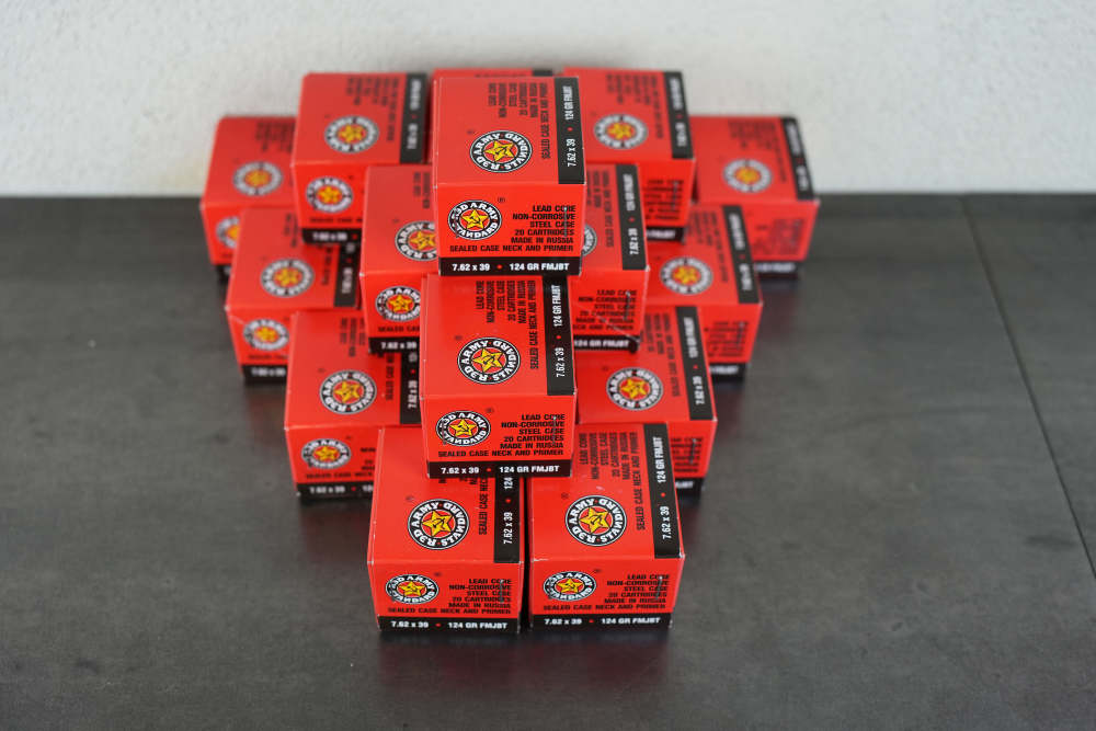 Red Army Standard 7.62x39mm – 124 Grain FMJBT – 420 Rounds - 21 Boxes-img-2