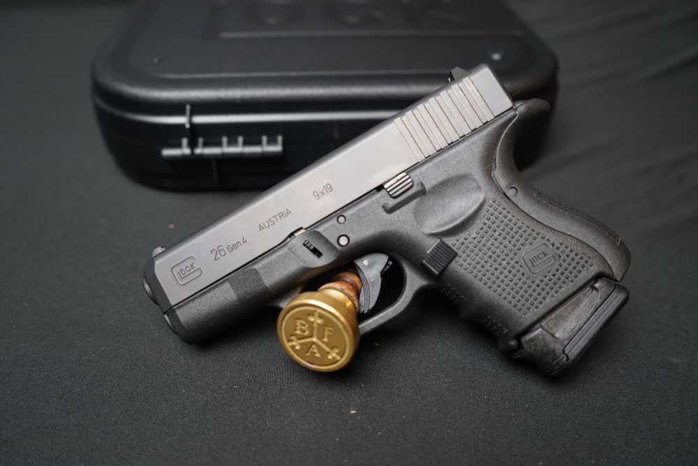 Glock 26 Gen4, 9mm, Case, 5 mags, G26, Black, Compact-img-0