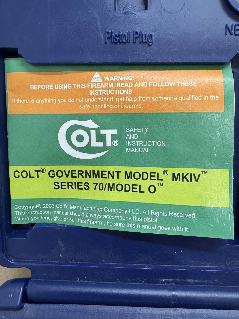 Colt government model MKIV Series 70/ Model O, 45 colt, w/ extra handles-img-33