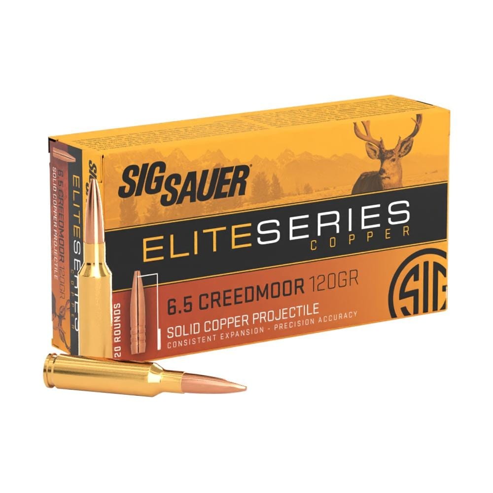 40 R SIG SAUER 6.5 CREEDMOOR 120G ELITE AMMO NIB-img-1