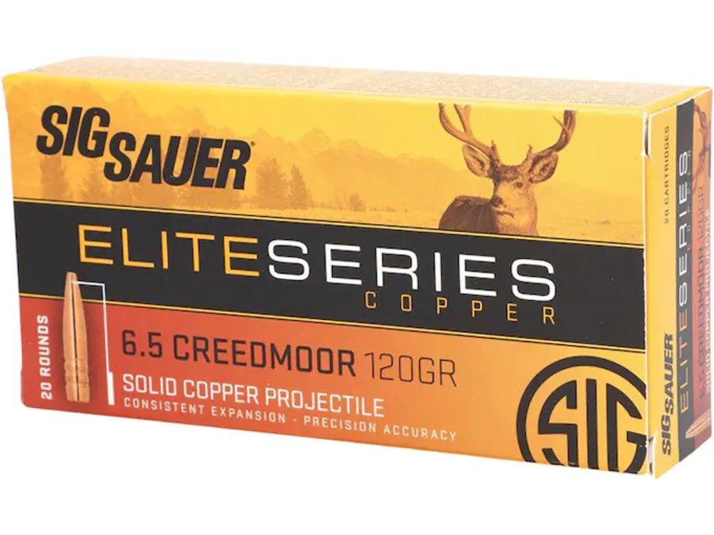 40 R SIG SAUER 6.5 CREEDMOOR 120G ELITE AMMO NIB-img-0