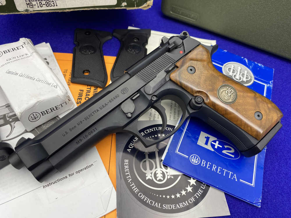 Beretta M9 25th Anniversary 9mm Black 4.9" *LIMITED EDITION 631 OF 2,010*-img-3