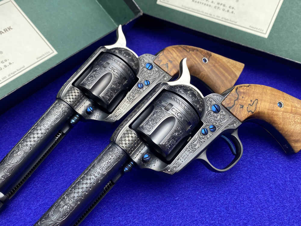 MARK SWANSON FEGA MASTER ENGRAVED USFA SAA - MATCHED CONSECUTIVE PAIR! 1/2-img-7