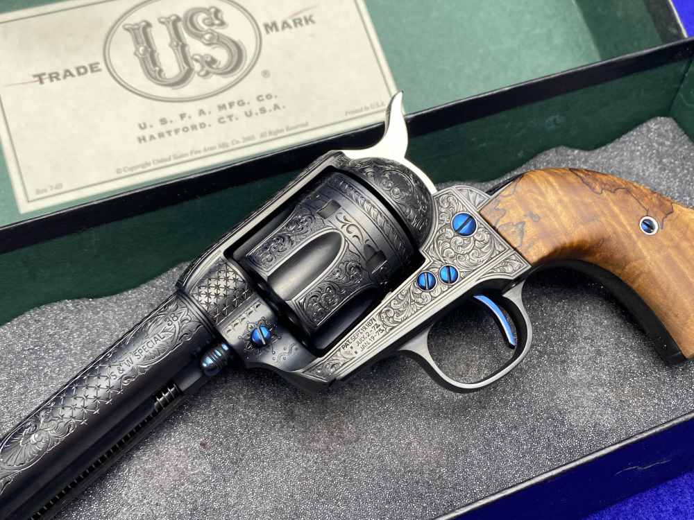 MARK SWANSON FEGA MASTER ENGRAVED USFA SAA - MATCHED CONSECUTIVE PAIR! 1/2-img-3