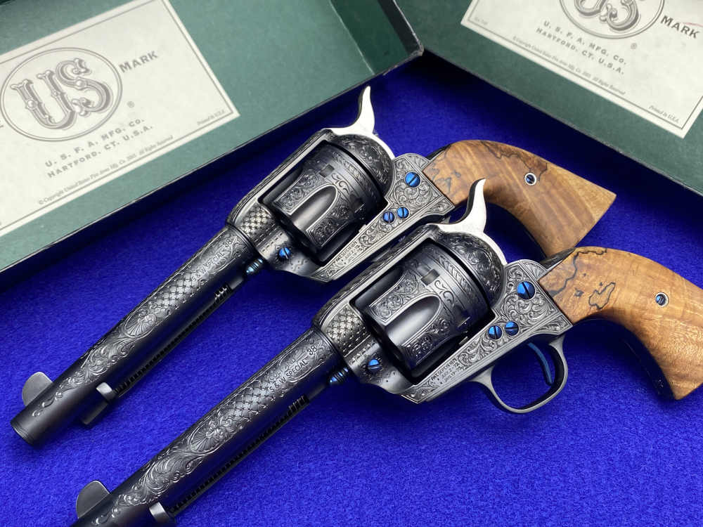 MARK SWANSON FEGA MASTER ENGRAVED USFA SAA - MATCHED CONSECUTIVE PAIR! 1/2-img-6