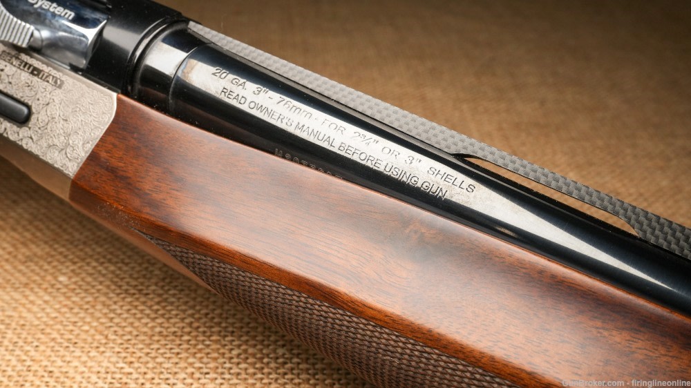 NIB Benelli Ethos Field 20 Gauge Silver Engraved-img-5
