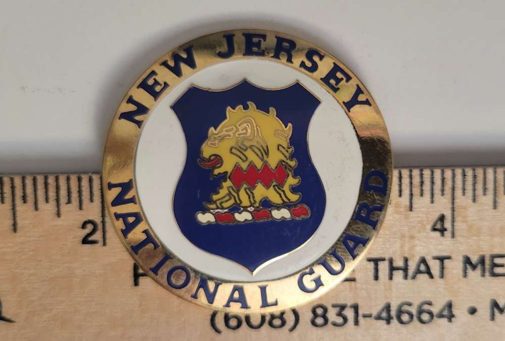 New Jersey National Guard Stock Emblem Disc M1 Carbine State Flag-img-1