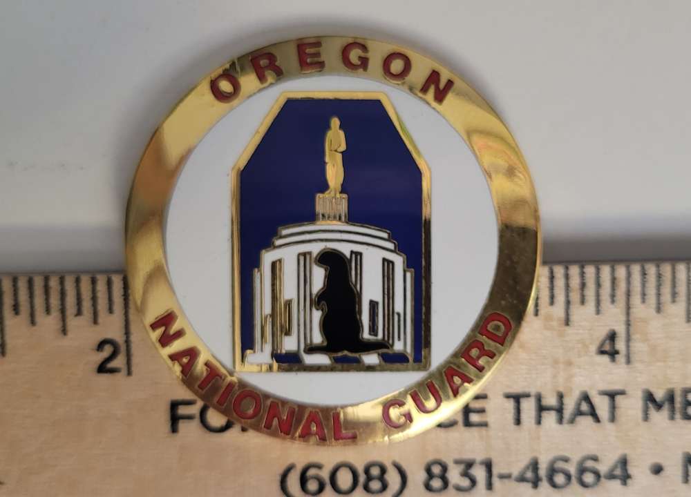 Oregon National Guard Stock Emblem Disc M1 Carbine State Flag-img-1
