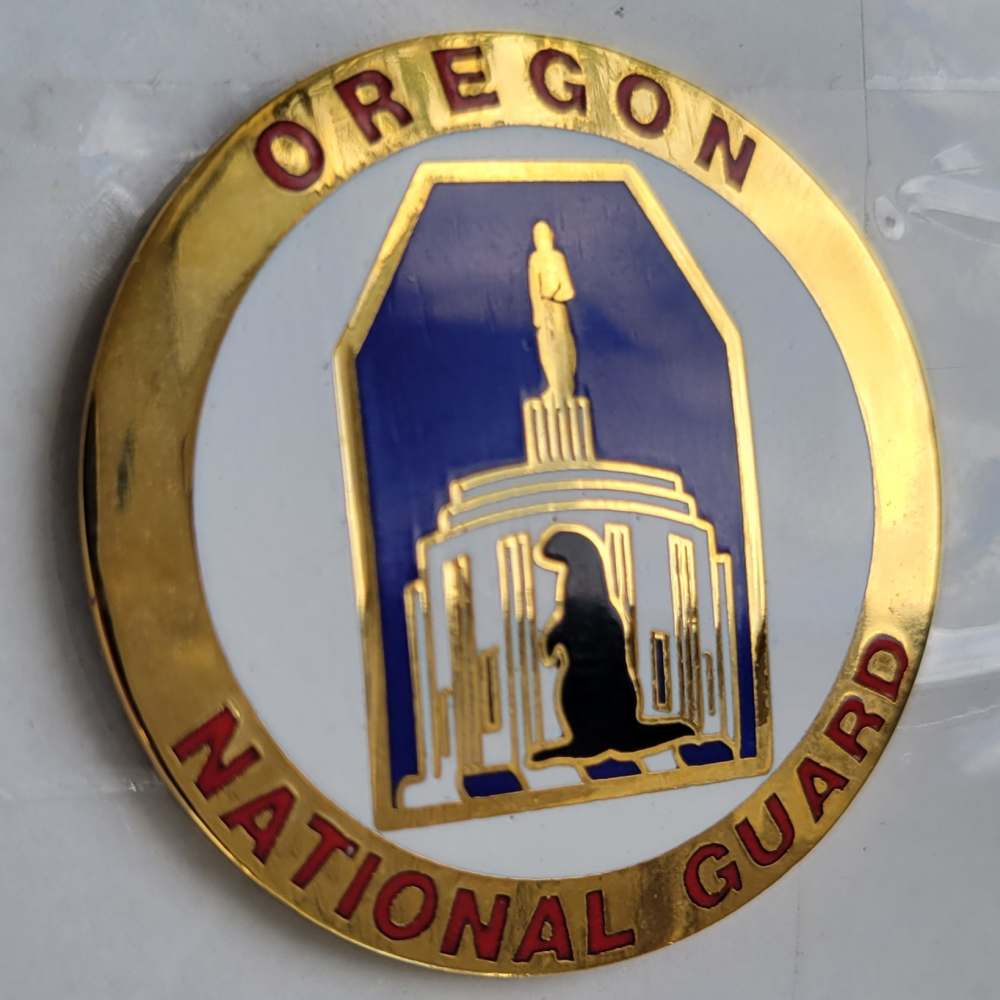 Oregon National Guard Stock Emblem Disc M1 Carbine State Flag-img-0