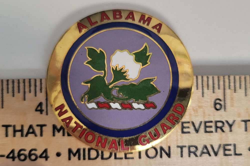 Alabama National Guard Stock Disc Emblem M1 Carbine State Flag-img-1
