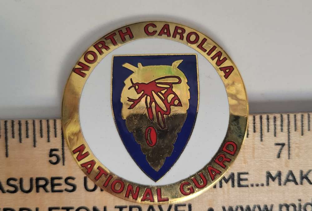 North Carolina National Guard Stock Disc Emblem M1 Carbine State Flag-img-1