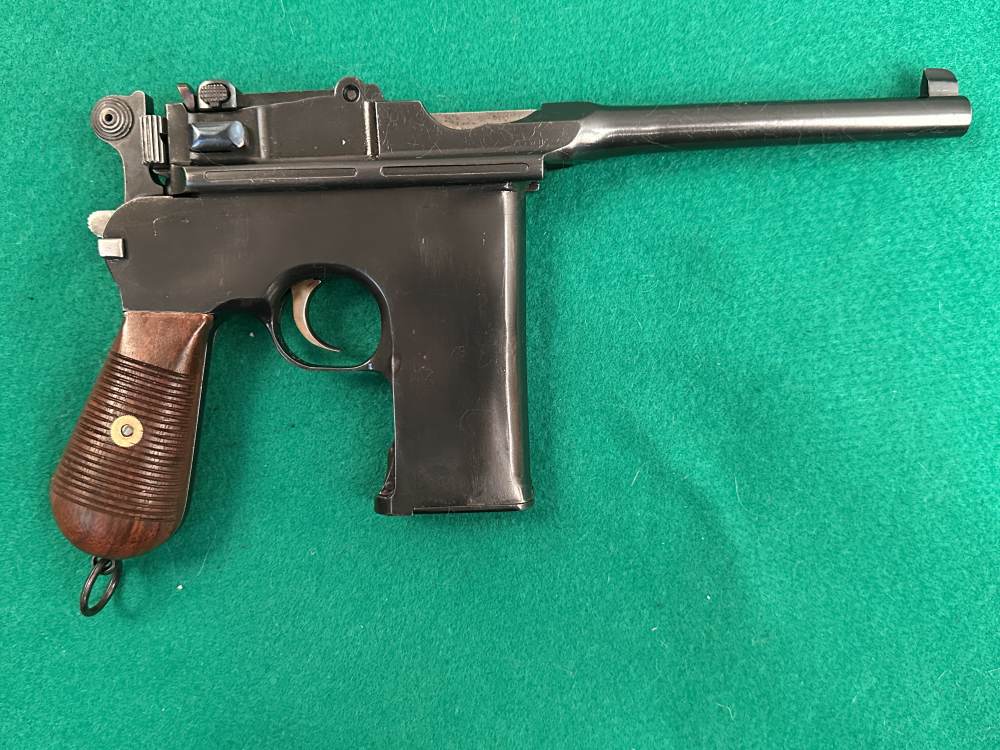 Mauser Broomhandle C96 1896 20 Shot Flatside with Holster Stock-img-3