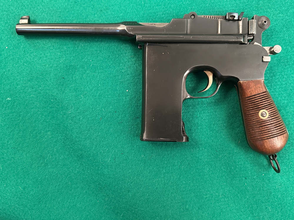 Mauser Broomhandle C96 1896 20 Shot Flatside with Holster Stock-img-2