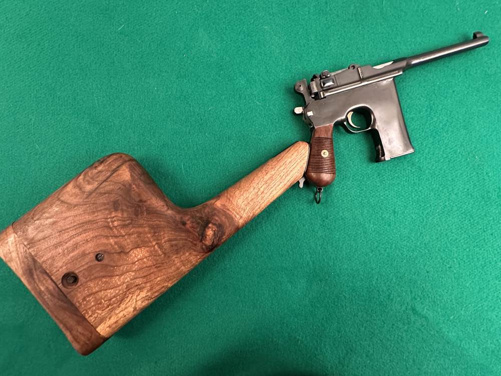 Mauser Broomhandle C96 1896 20 Shot Flatside with Holster Stock-img-1