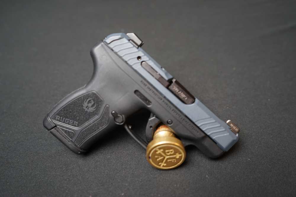 Ruger LCP Max .380 ACP, Cobalt Kinetics Slate, Box, 2 mags, Soft Holster-img-4