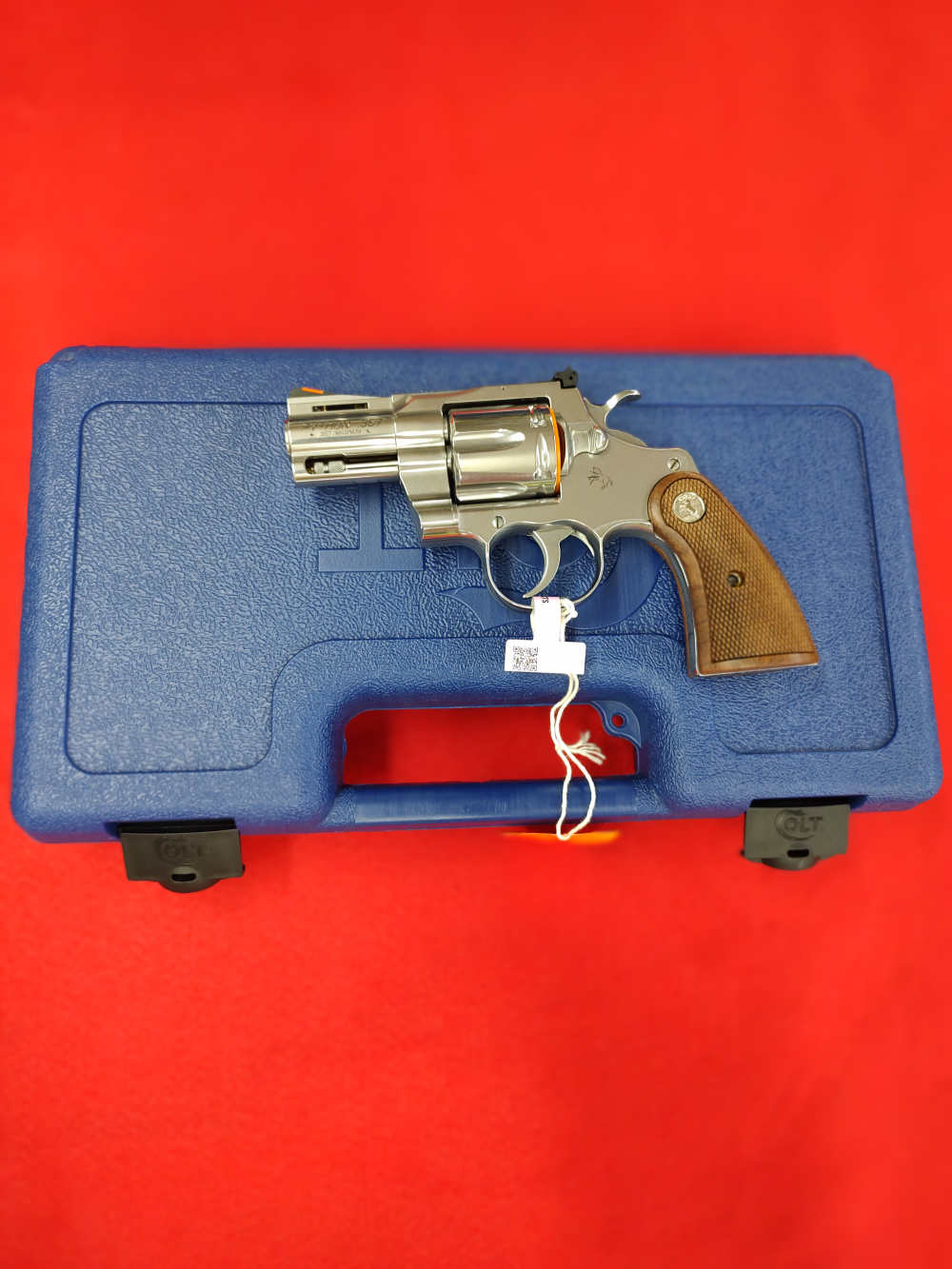 COLT  PYTHON 357MAG 2.5" SS AS WALNUT GRIP 6RD-img-1