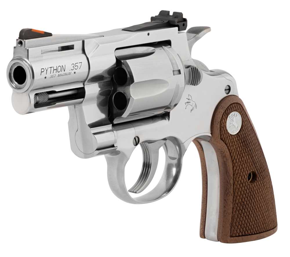 COLT  PYTHON 357MAG 2.5" SS AS WALNUT GRIP 6RD-img-0