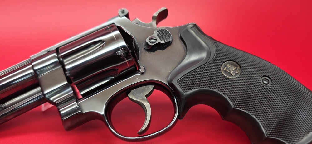 Smith & Wesson Model 25-5 .45 Colt Blued Pachmayr Grips-img-3