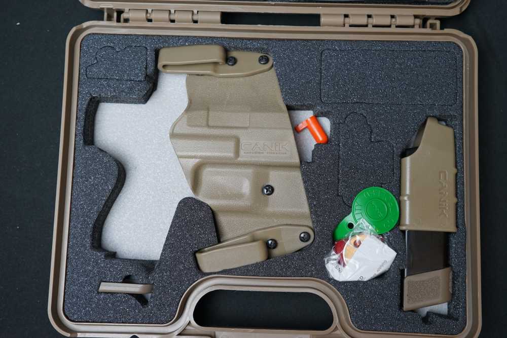 Canik METE MC9 Two-Tone, Black FDE, Case, Holster, 9mm, Sig red dot-img-2