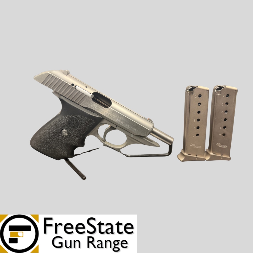 SIG Sauer P230 SL — West German Made — Stainless 2 Mags & Box — Cond. 9/10-img-1