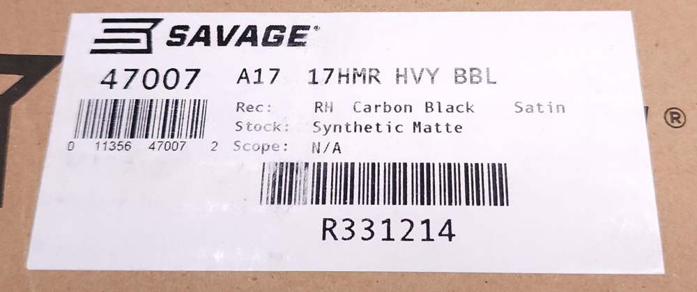 Savage 47007 Model A17 A17 Heavy Barrel 17 HMR 10rd NEW 22" HB Layaway-img-23