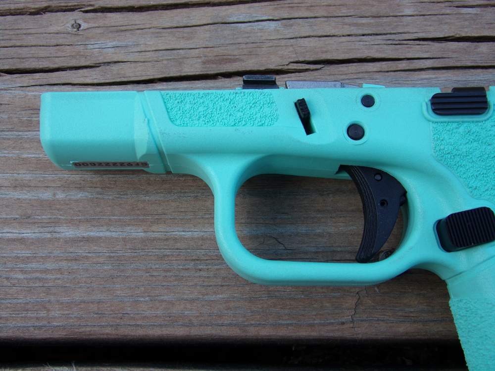 Gforce Arms GF9 Rapture Robins Egg Blue COMPLETE frame W/Magazine Glock 26 -img-11
