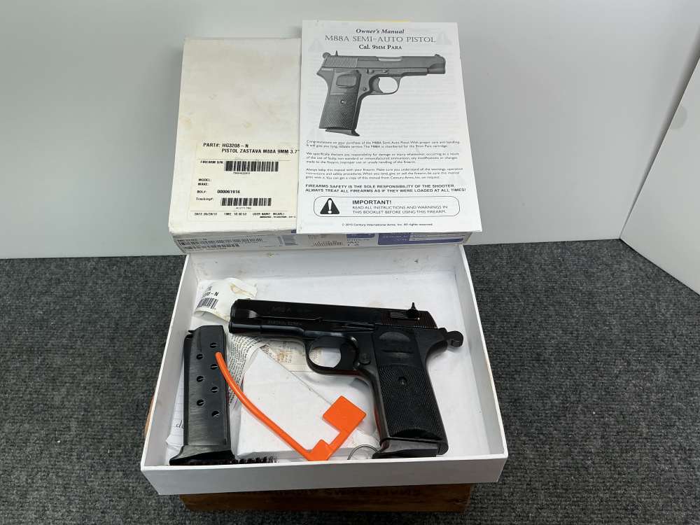 Used LNIB Zastava M88A 9mm Pistol + Accessories *PENNY*-img-0
