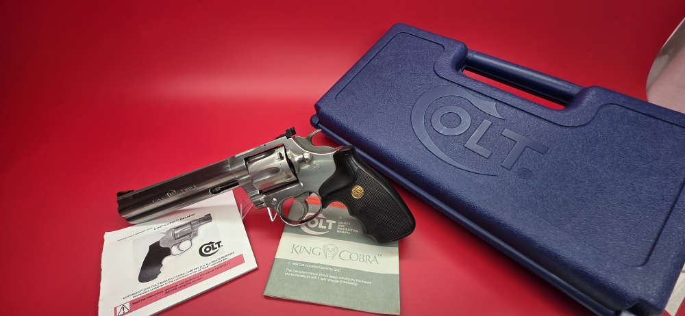 Rare 1987 Colt King Cobra 6" Stainless Colt Box & Paper-img-0
