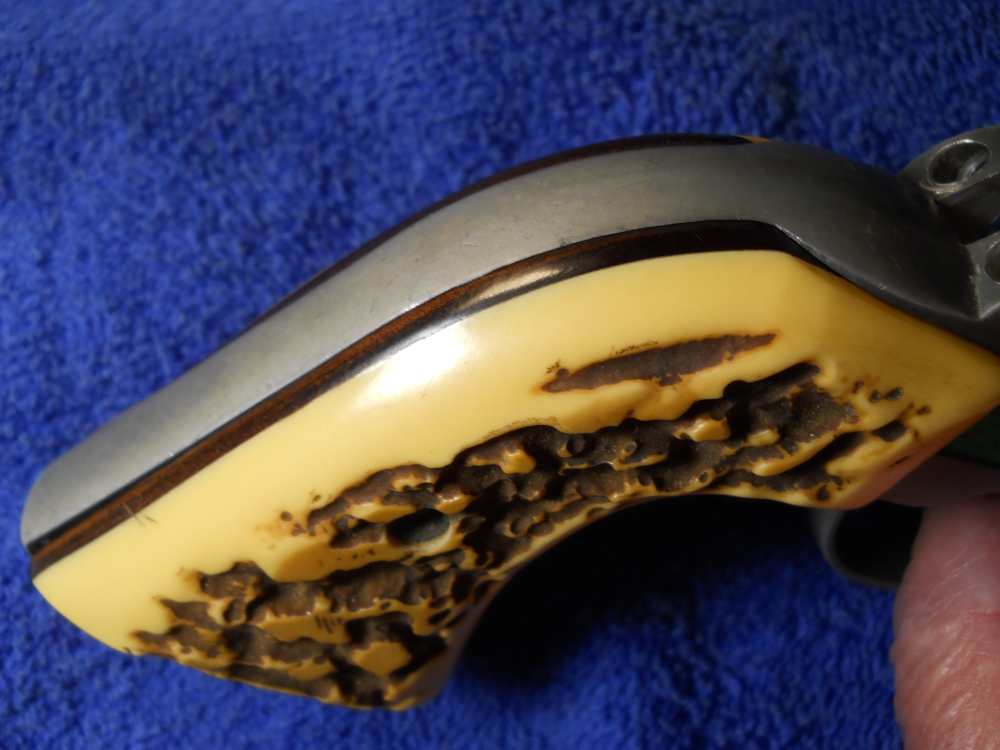OLD MOD RUGER FIRST MODEL SINGLE SIX BLACK HAWK 3 SCREW FLAT TOP XR3 GRIPS -img-7