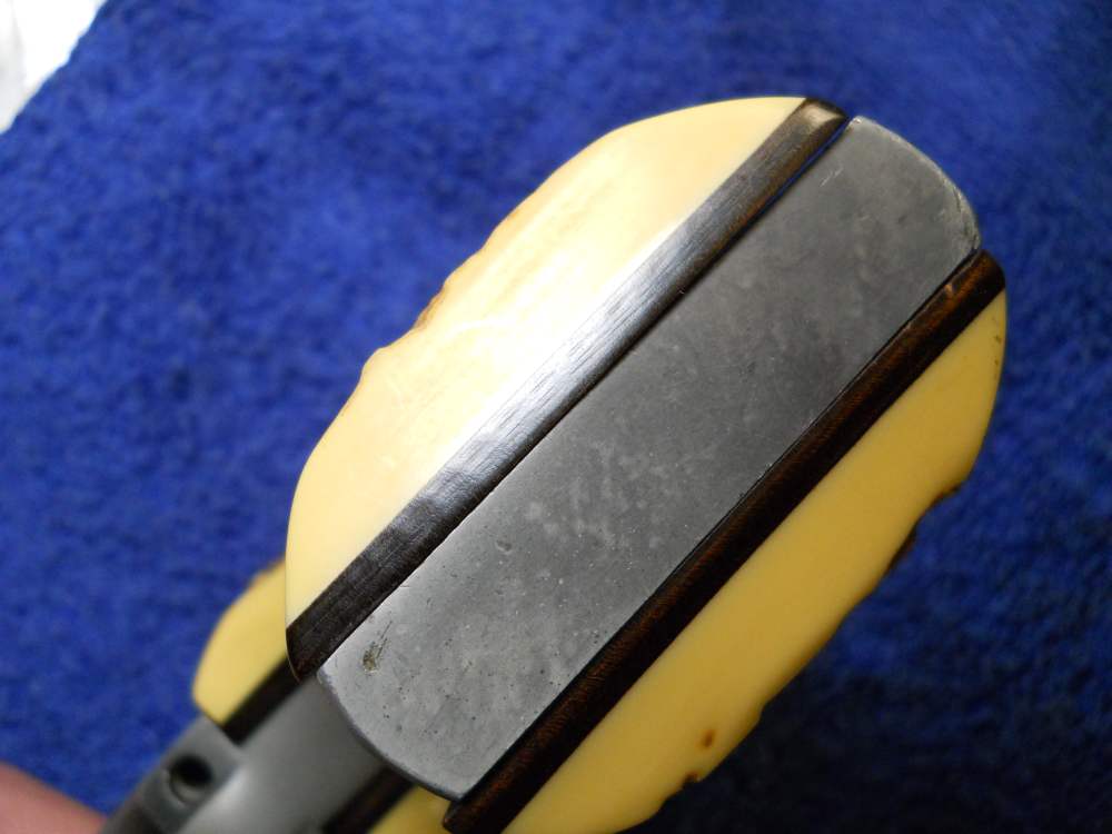 OLD MOD RUGER FIRST MODEL SINGLE SIX BLACK HAWK 3 SCREW FLAT TOP XR3 GRIPS -img-5