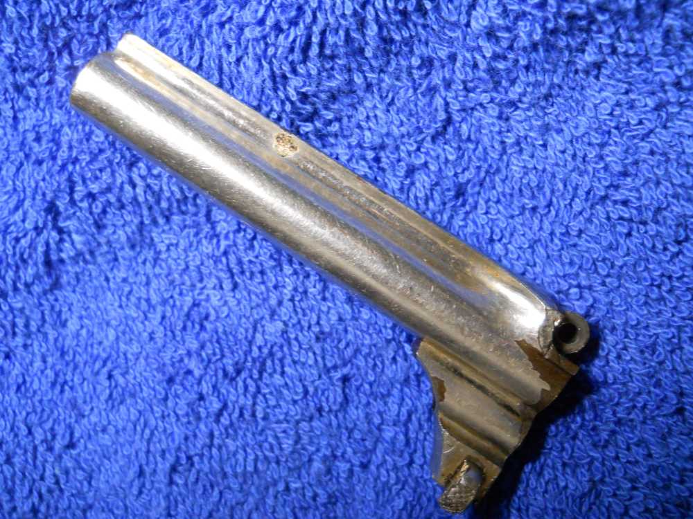 NICKEL SMITH & WESSON MODEL 1 3RD ISSUE 22 CALIBER S&W BARREL -img-1