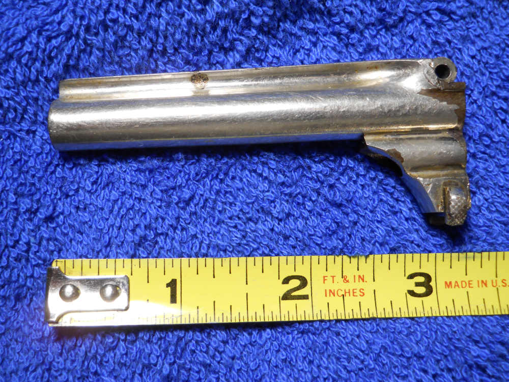 NICKEL SMITH & WESSON MODEL 1 3RD ISSUE 22 CALIBER S&W BARREL -img-2
